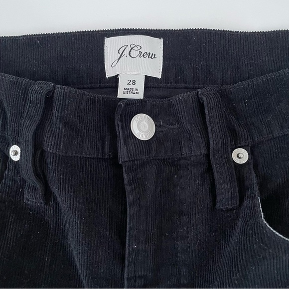 J.Crew Women's Black Vintage slim-straight corduroy pant Size 28, like new! - Picture 6 of 12